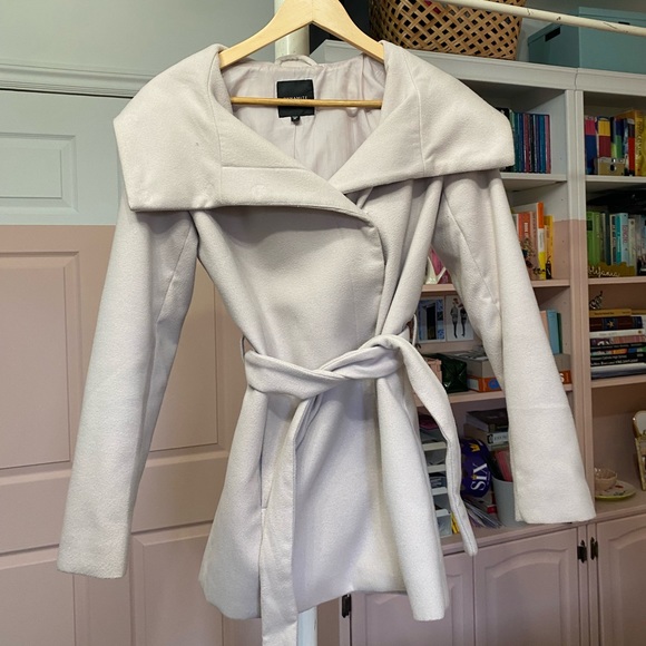 Blush Pink Wrap Coat - Picture 2 of 3